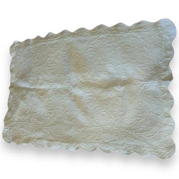 Pillowcase large sham white cottage shabby chic accent cover - Picture 1 of 6